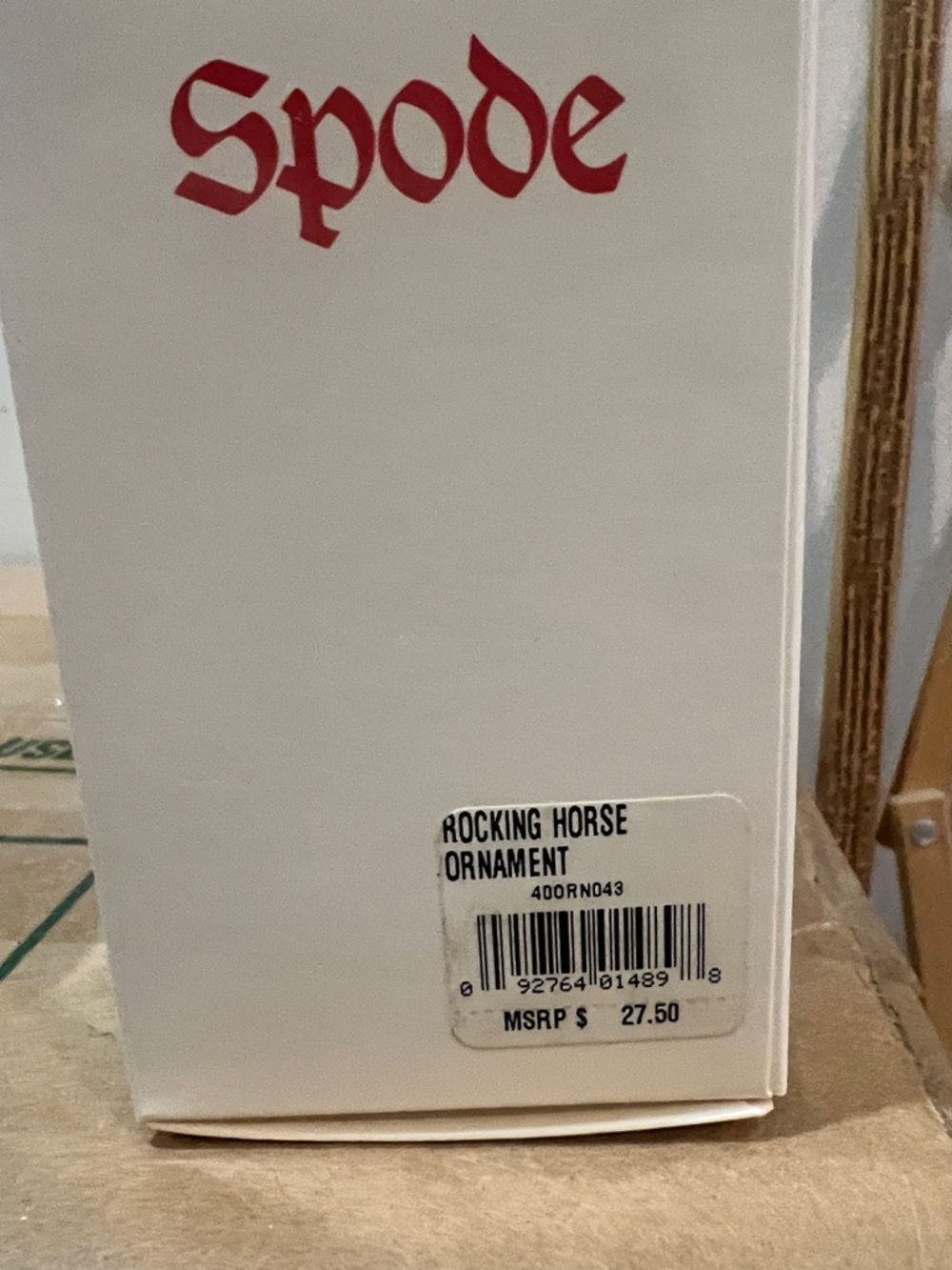 Spode Rocking Horse Ornament - Picture 2 of 3